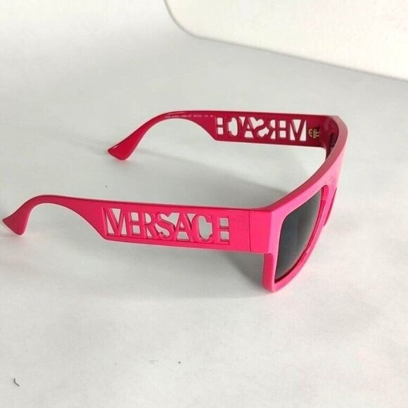 VERSACE VE4430 536787 Fuschia Pink Rectangulat Logo Arm - Picture 6 of 10